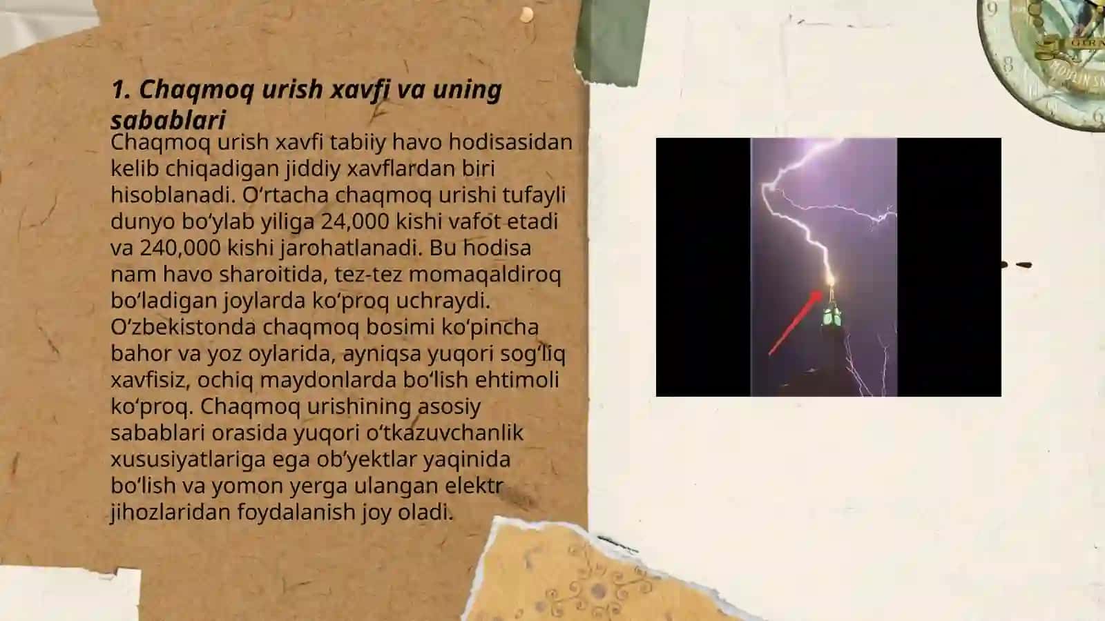 Chaqmoq urish xavfi va undan himoyalanish yoʻllari 3
