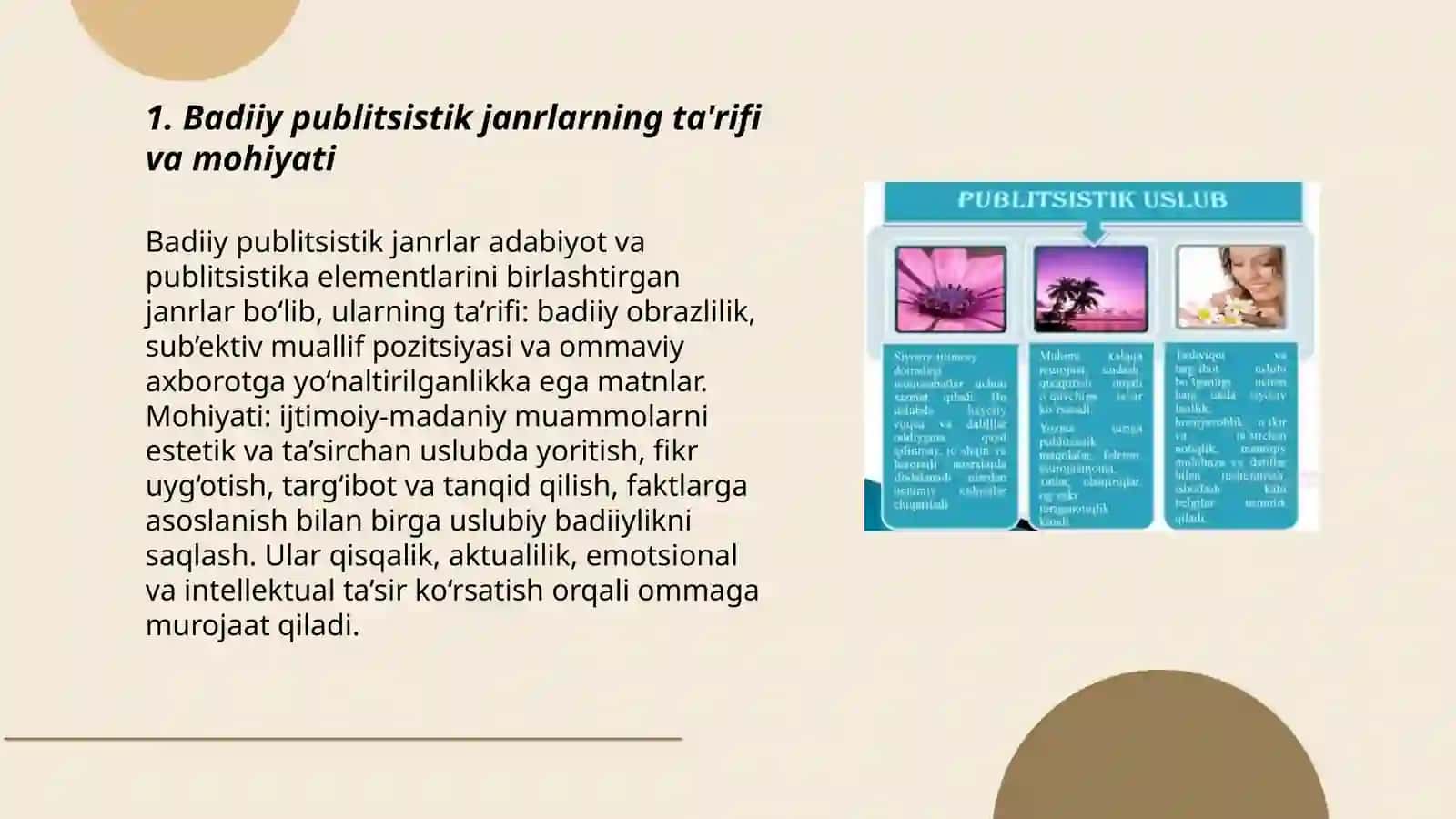 Badiiy publitsistik janrlar 3