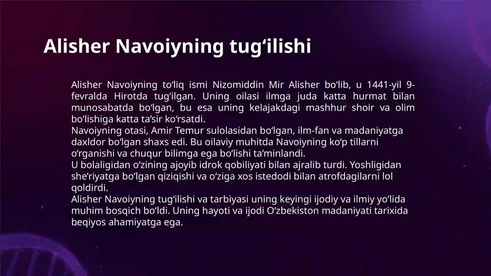 ALISHER NAVOIY - O’ZBEK ADABIYOTINING ILMIY ASOSCHISI 3