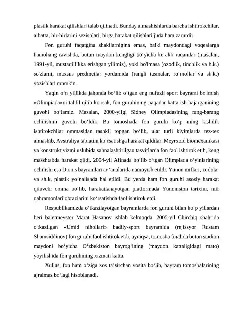 Ommaviy badiiy sport tomoshalarida “fon” hamda badiiy fon («jonli ekran») ning farqi 3