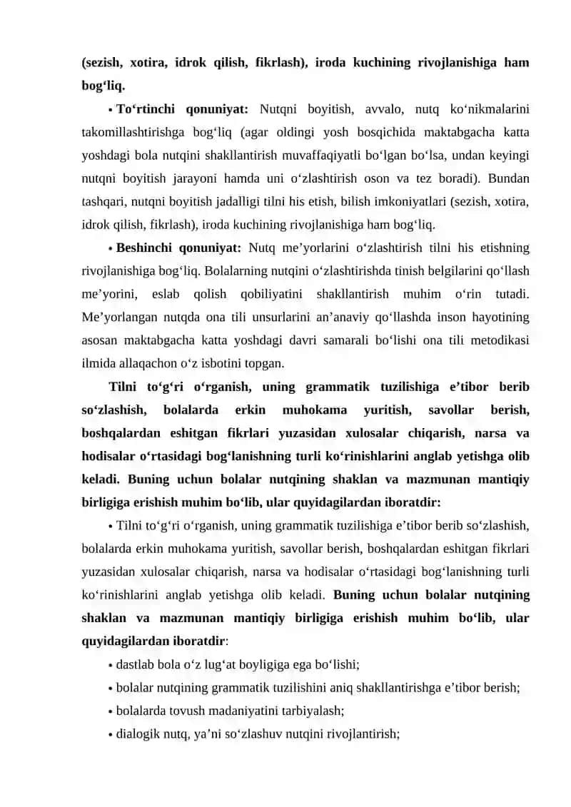 MAKTABGACHA KATTA YOSHDAGI BOLALAR NUTQINI O'STIRISHNING VAZIFALARI, METODLARI VA VOSITALARI. 3