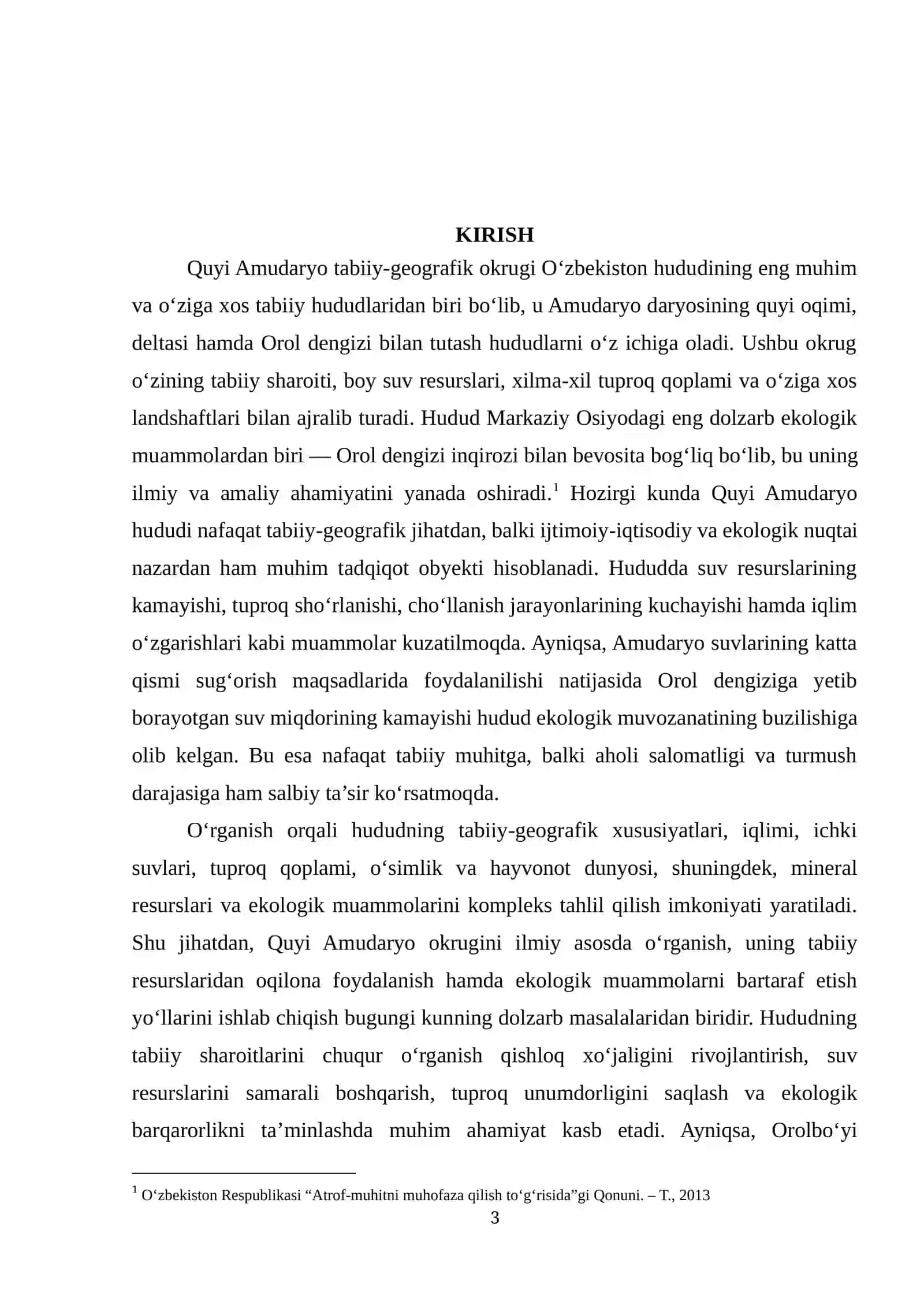 Quyi Amudaryo okrugiga tabiiy geografik tavsif 3