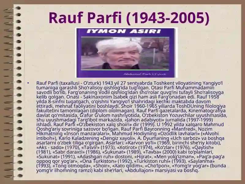 Mustaqillik davri o’zbek adabiyoti 3