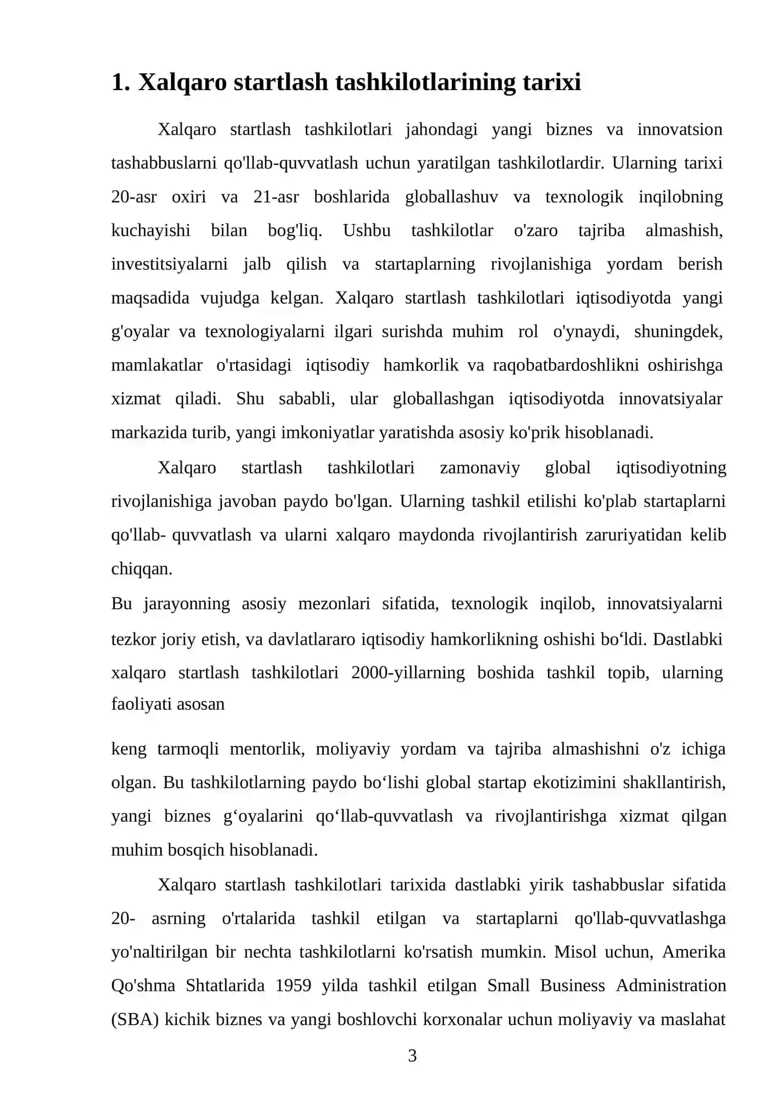Xalqaro startlash tashkilotlari 3