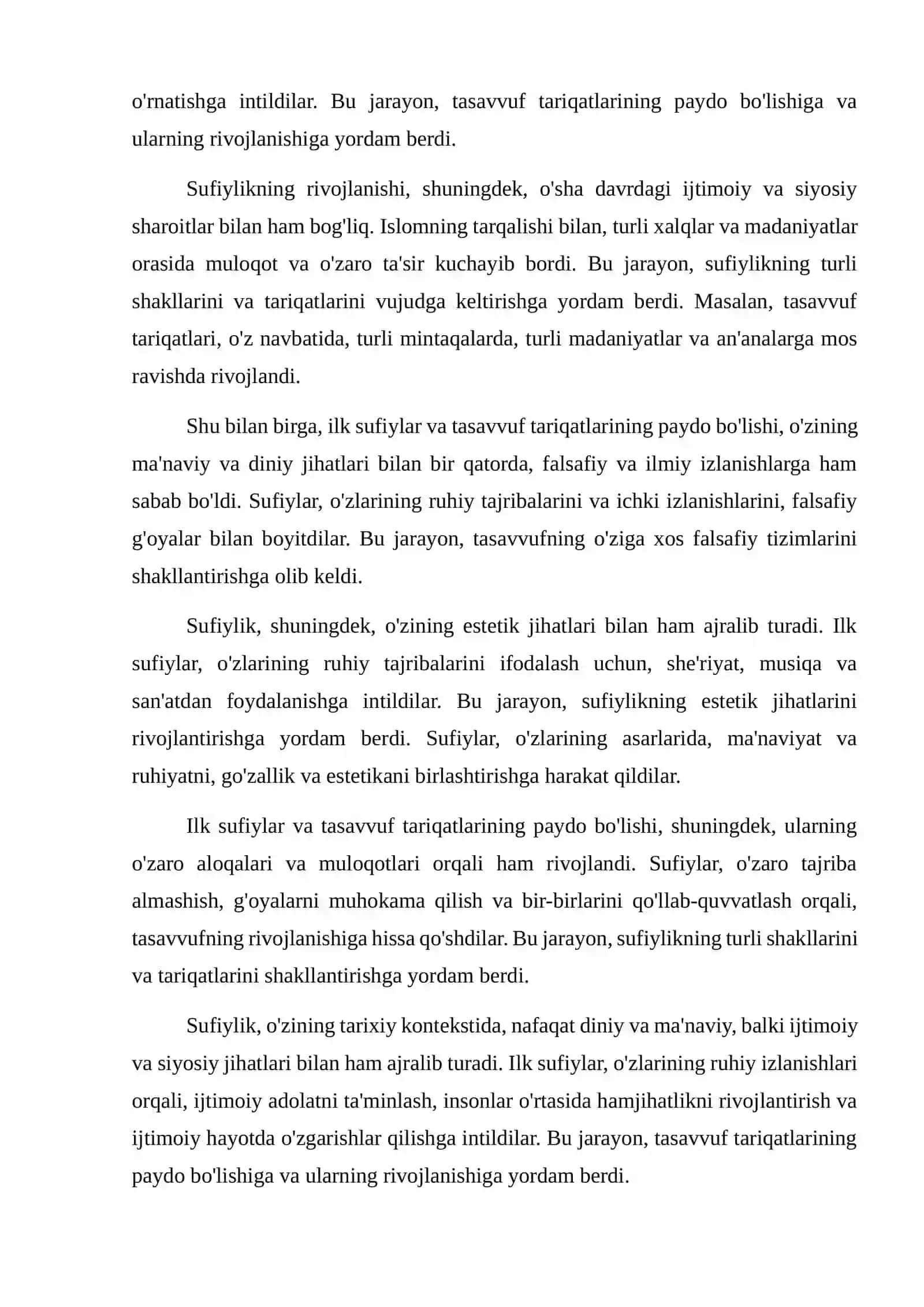 Ilk sufiylar va tasavvuf tariqatlarining vujudga kelishi 3