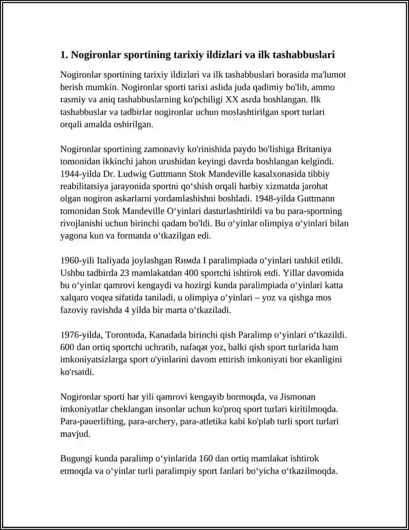 NOGIRONLAR SPORTINING RIVOJLANISH TARIXI 3