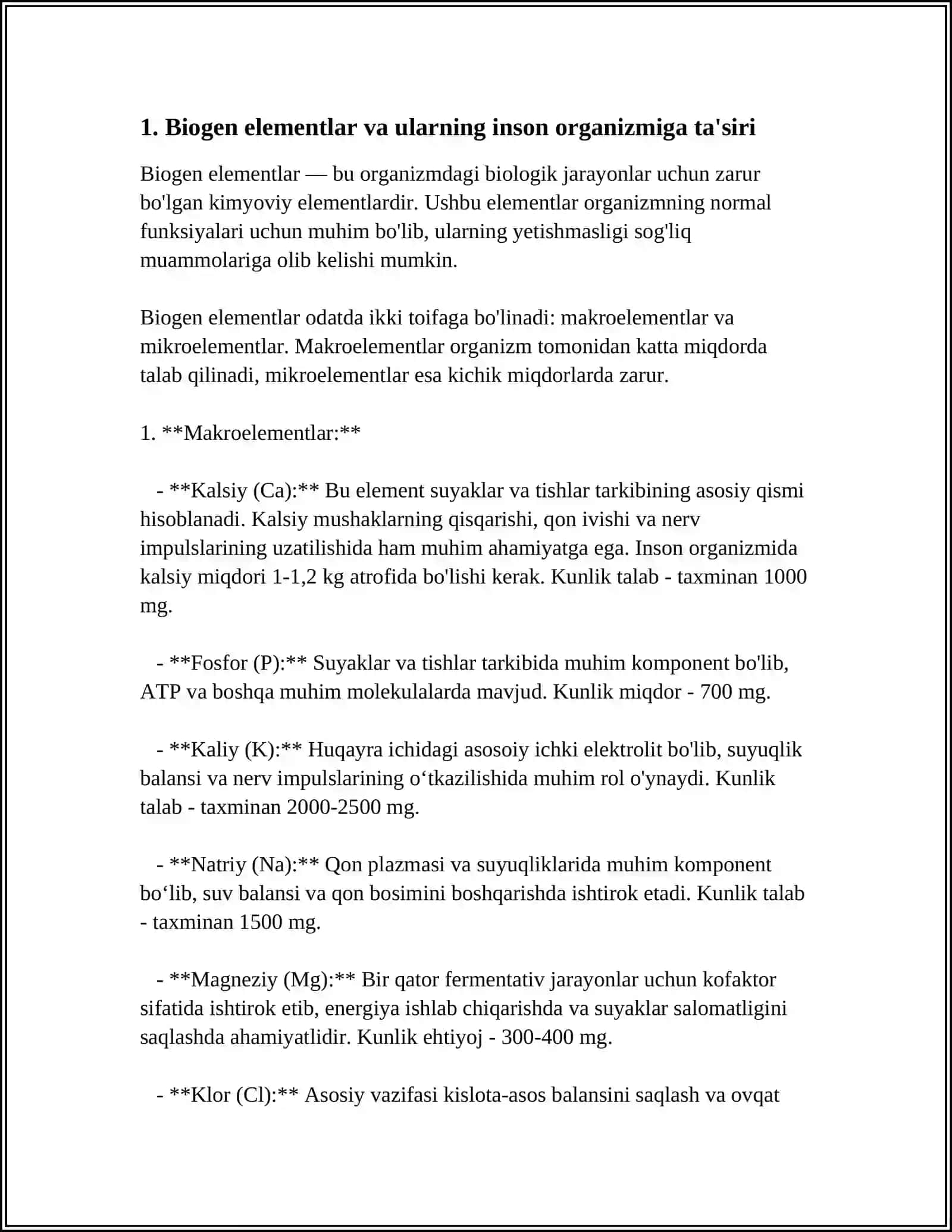 BIOGEN ELEMENTLAR KONSENTRATSIYASI O'ZGARISHI BILAN BOG'LIQ BO'LGAN ENDEMIK VA KASB KASALLIKLARI 3