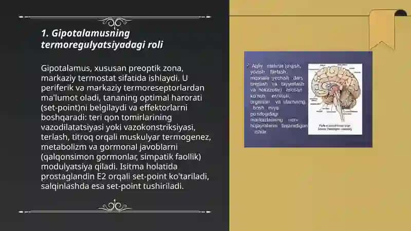 MT16 Odam tanasining haroratini boshqaradigan nerv markazlar 3