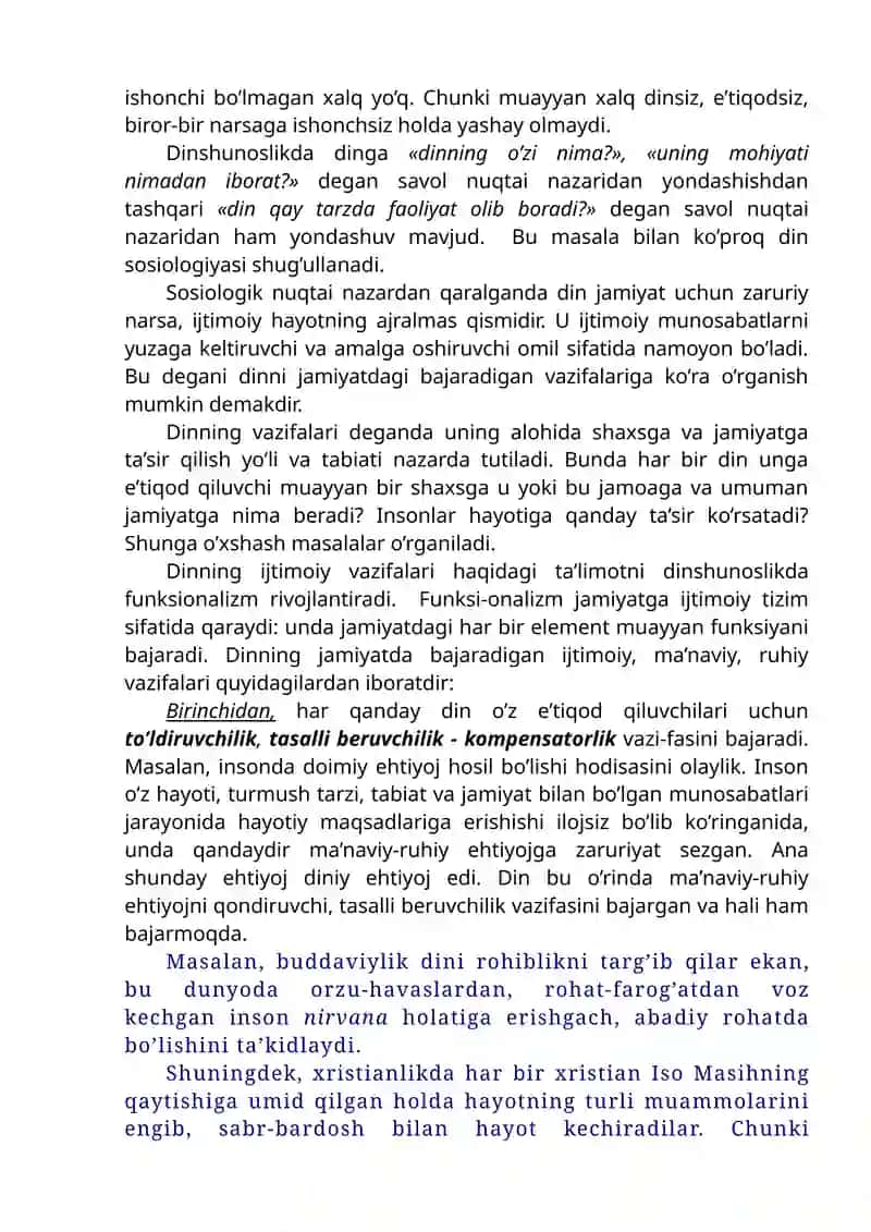 Dinshunoslik fanining maqsad va vazifalari 3
