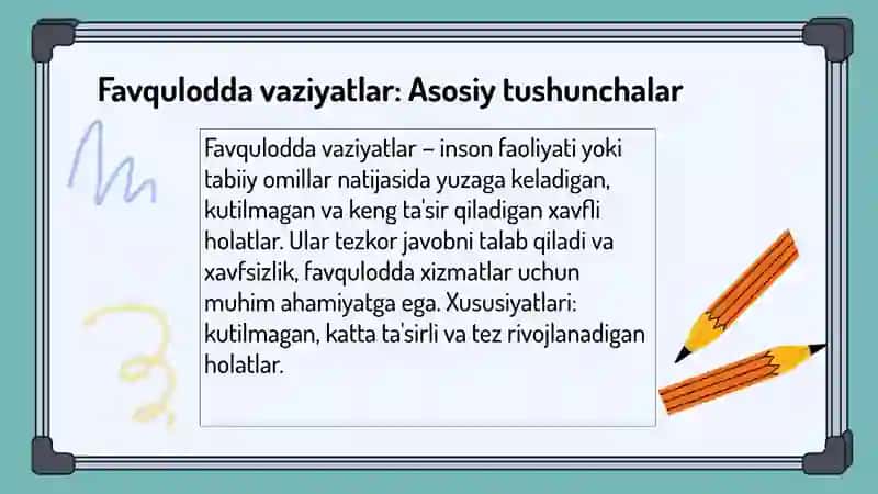 Favqulodda vaziyatlarni tahlil qilish 3