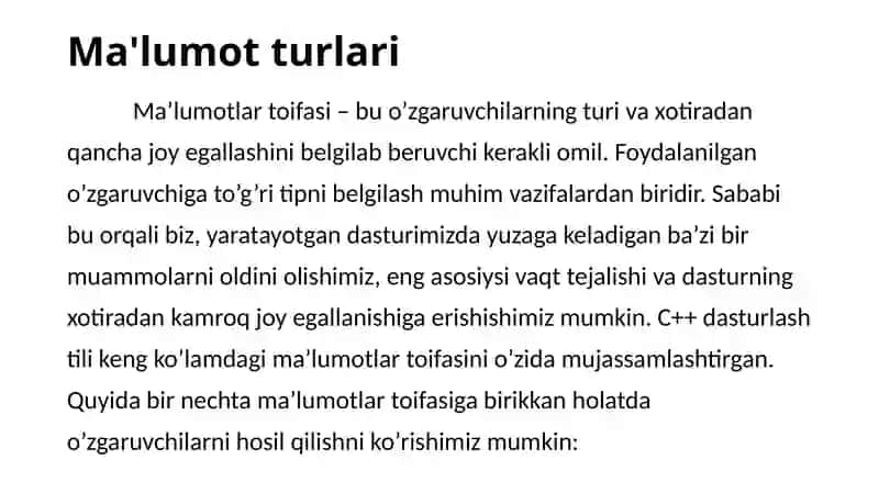 Ma'lumotturlar va algoritmlari 3