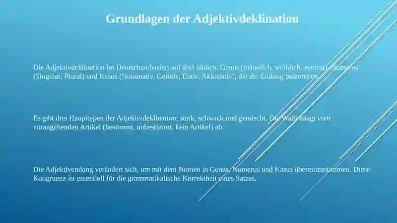 Adjektivdeklination 3