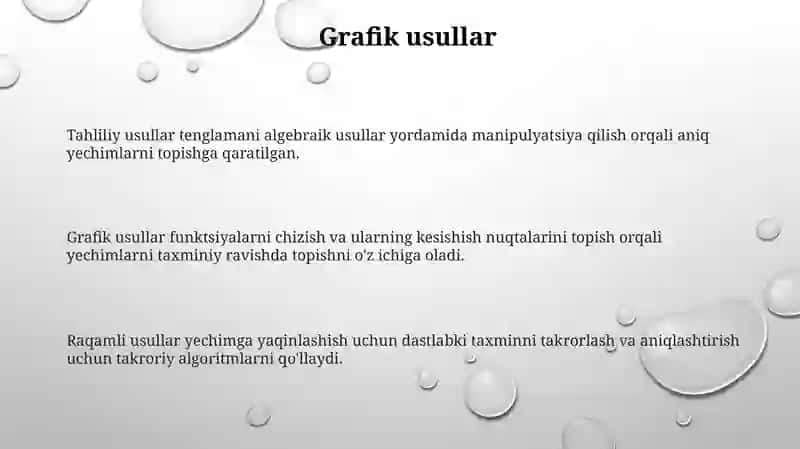 Murakkab tenglamalar yechish usullari 3