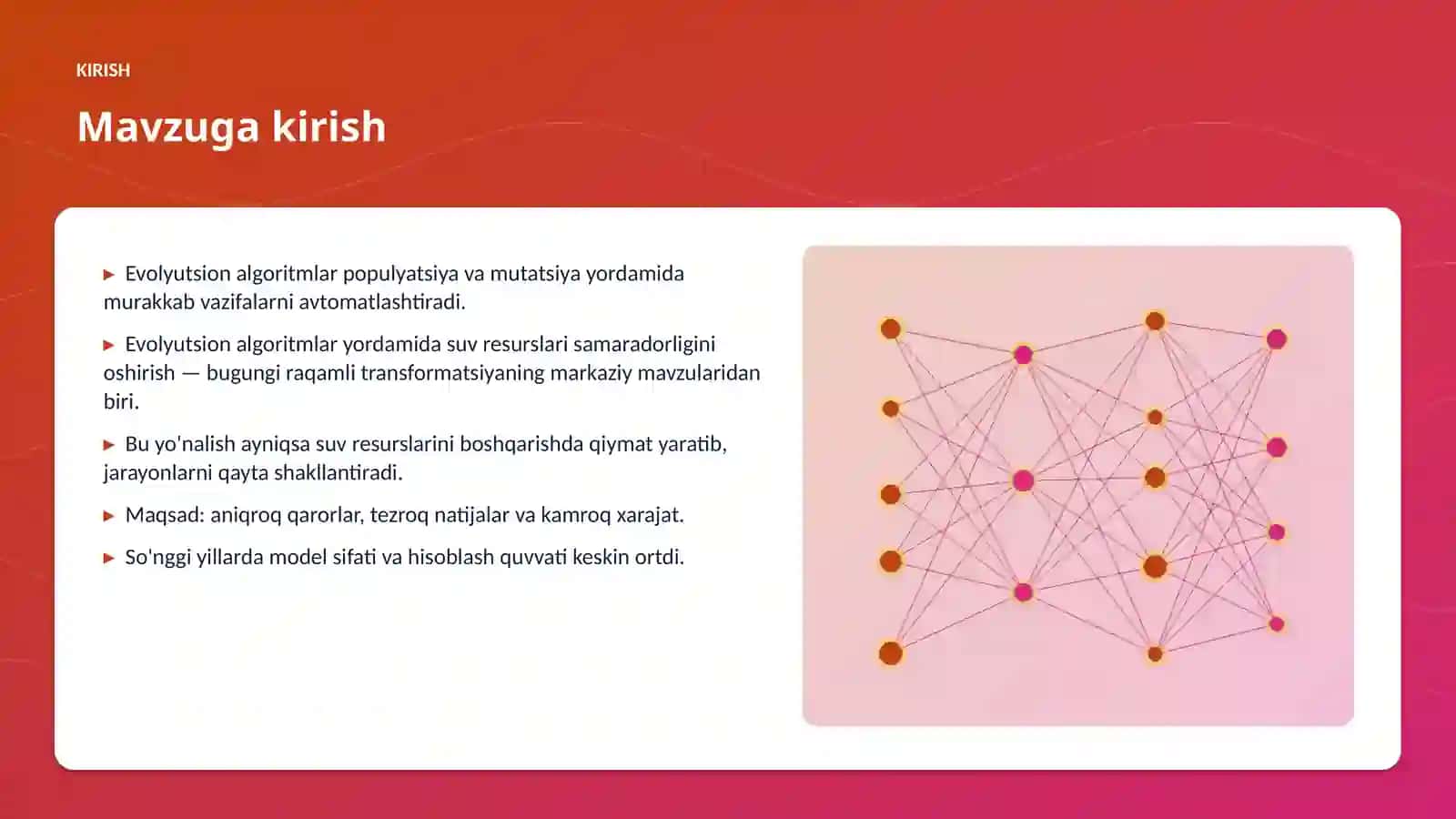 Evolyutsion algoritmlar yordamida suv resurslari samaradorligini oshirish 3