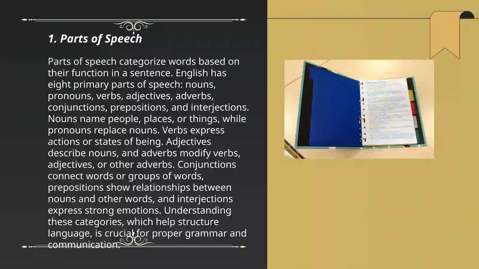 Organizing a vocabulary notebook 3