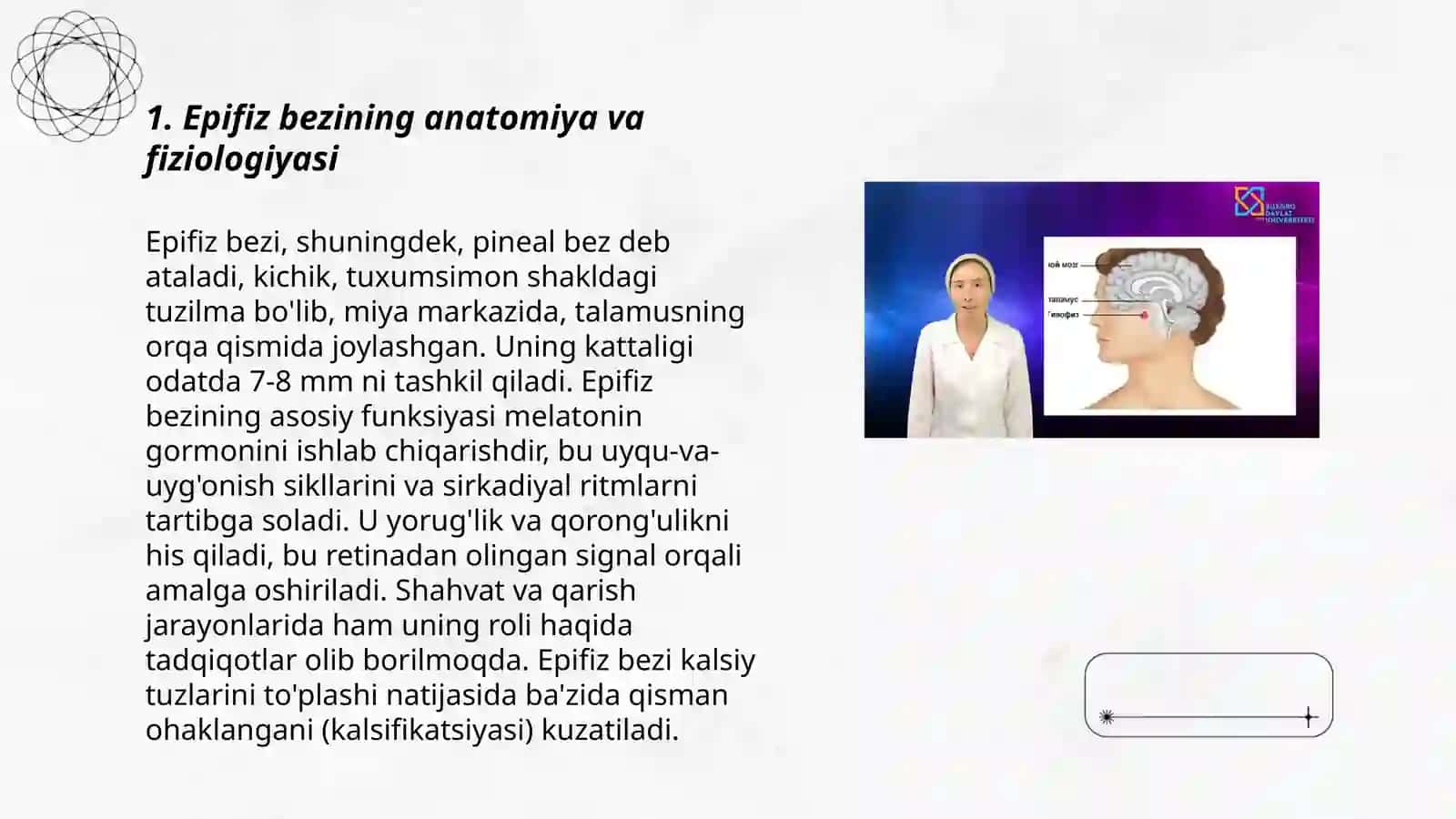 Ichki sekretsiya bezlarini tekshirish usullari. Epifiz 3