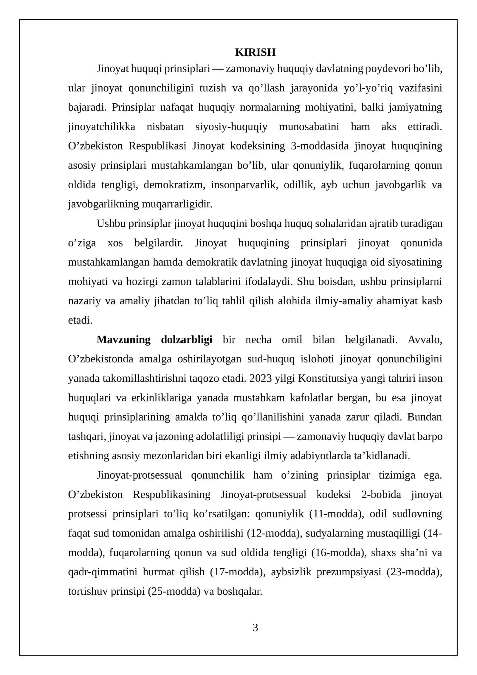 JINOYAT HUQUQI PRINSIPLARI SHARXI VA ASOSLARI 3