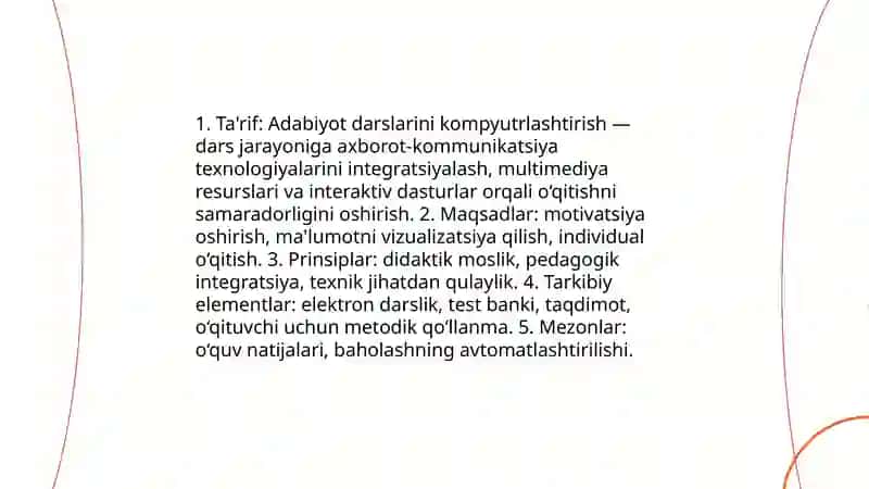 Adabiyot o‘qitishda darslarni kompyutrlashtirish 3