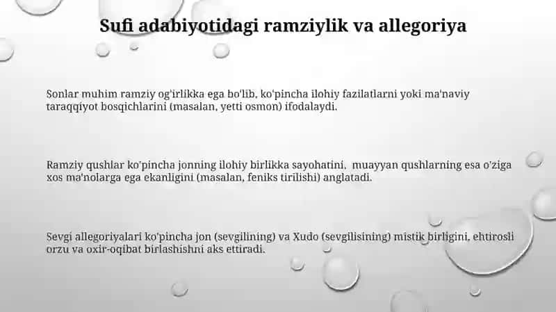Tasavvuf atamalari luĝati ustida ishlash 3