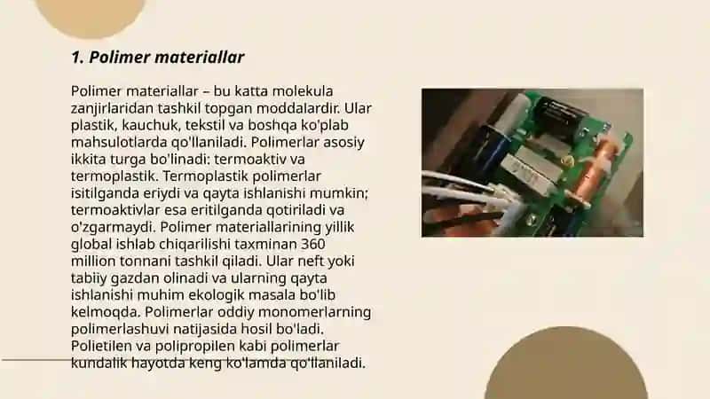 Polimer materiallar 3