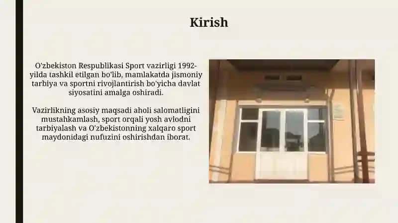 O'zbekiston Respublikasi Sport vazirligi 3