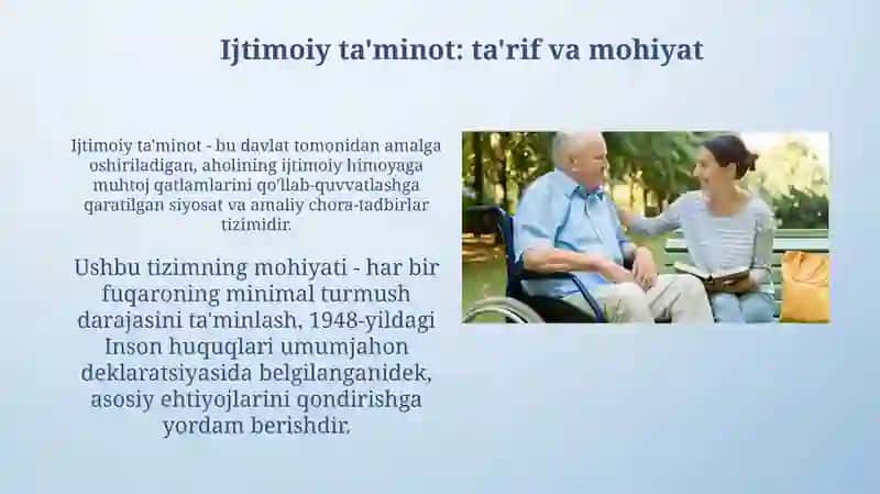 Ijtimoiy Ta'minot 3