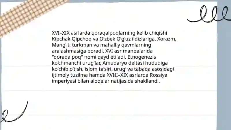 XVI XIX asrlarda qoraqalpoqlar 3
