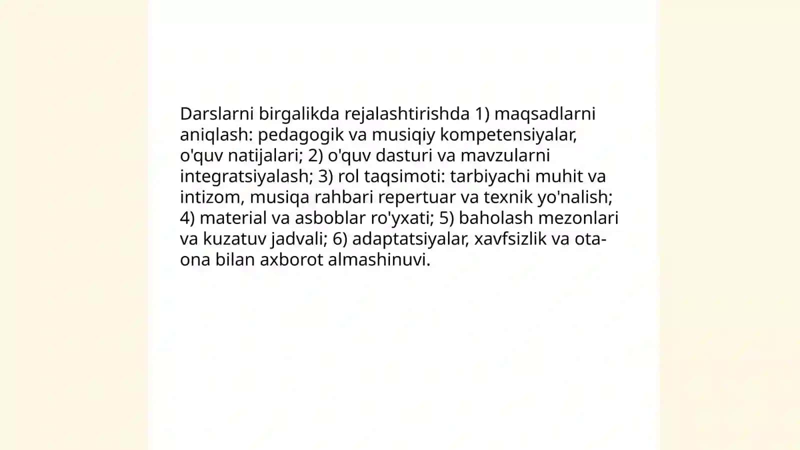 Darslarni birgalikda rejalashtirish 3