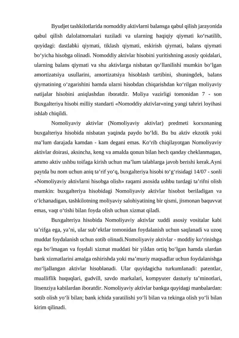 BYUDJET TASHKILOTLARINING NOMOLIYAVIY AKTIVLAR HARAKATI TOʻGʻRISIDAGI HISOBOTI 3