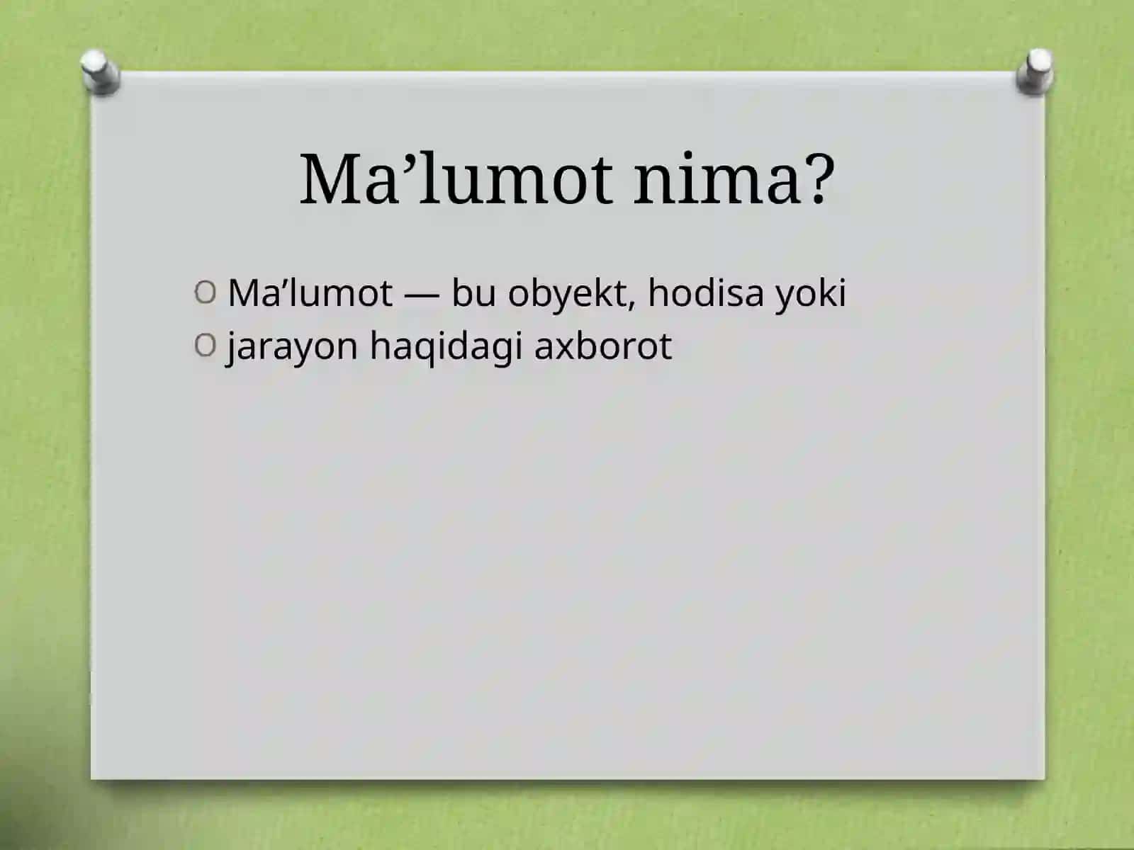 Ma’lumotlarni to‘plash shaklini tuzish 3