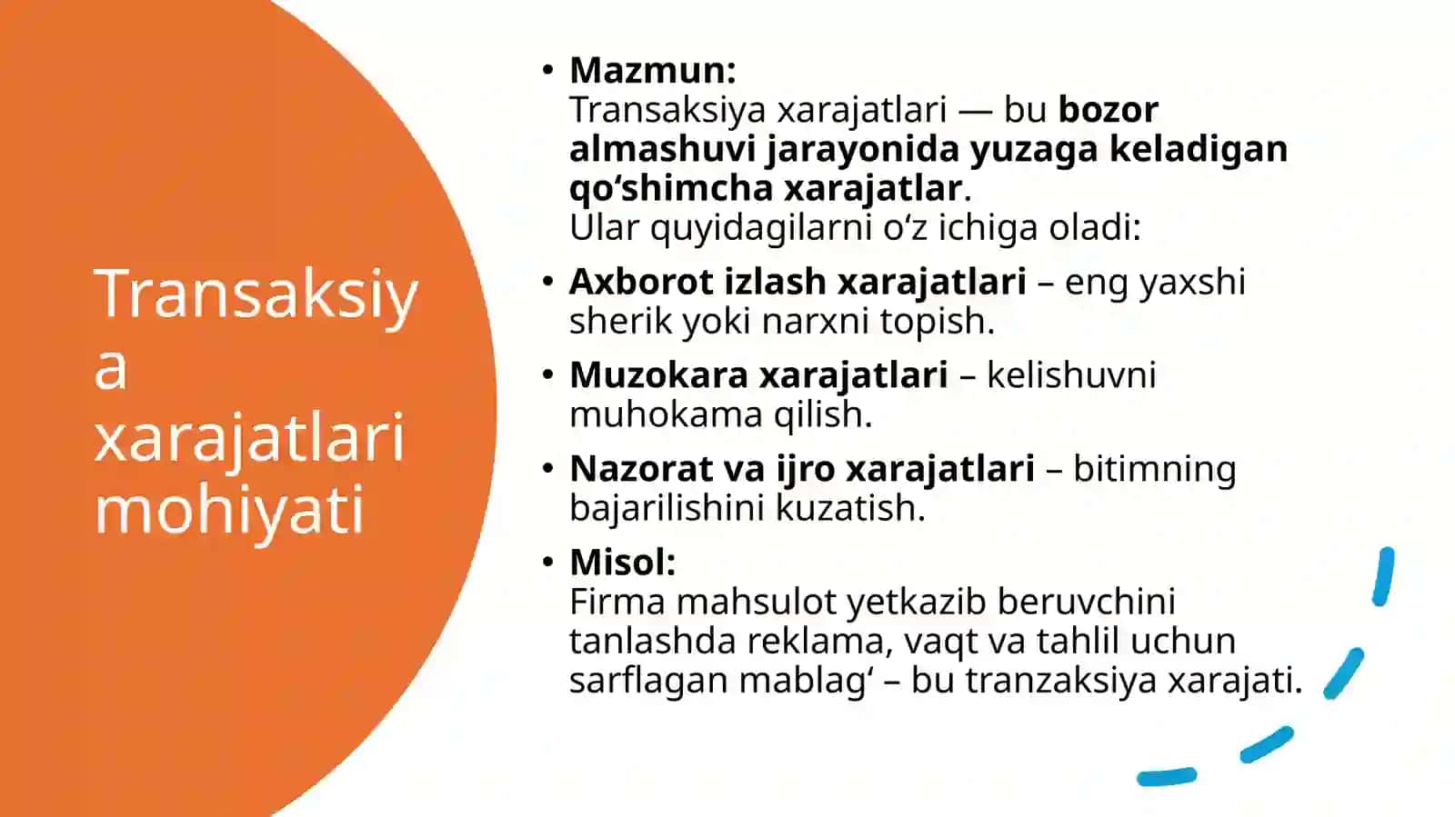 Transaksiya xarajatlari va ularni tahlil qilishga nisbatan Kouz Uilyamson yondashuvi 3