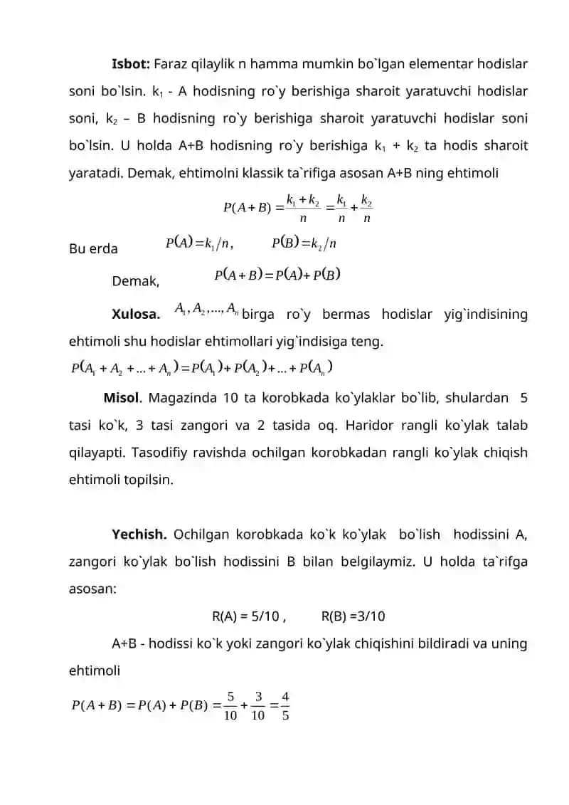 To'la ehtimol va bayes formulasi 3
