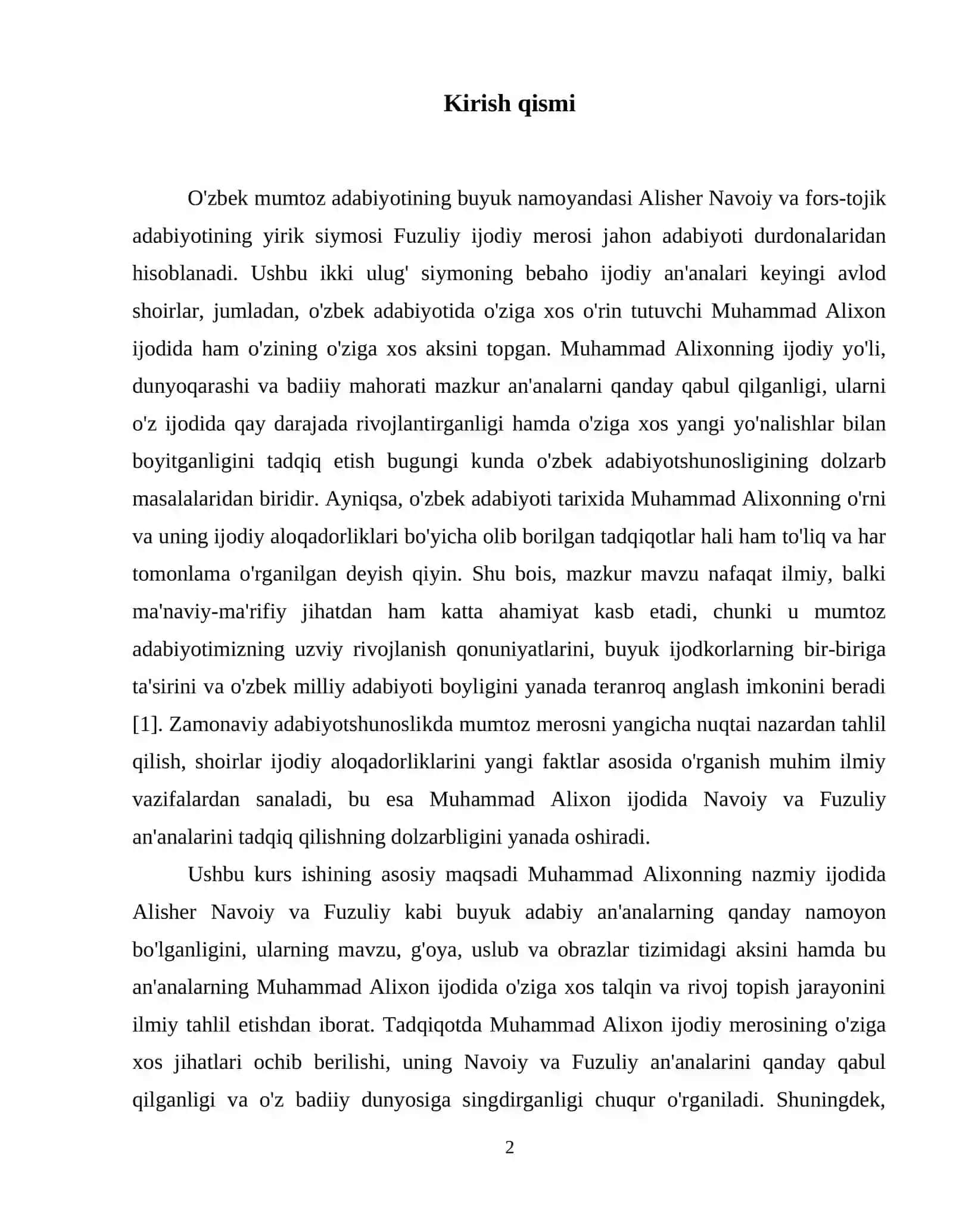 Muhammad Alixon ijodida Navoiy va Fuzuliy an’analari 3