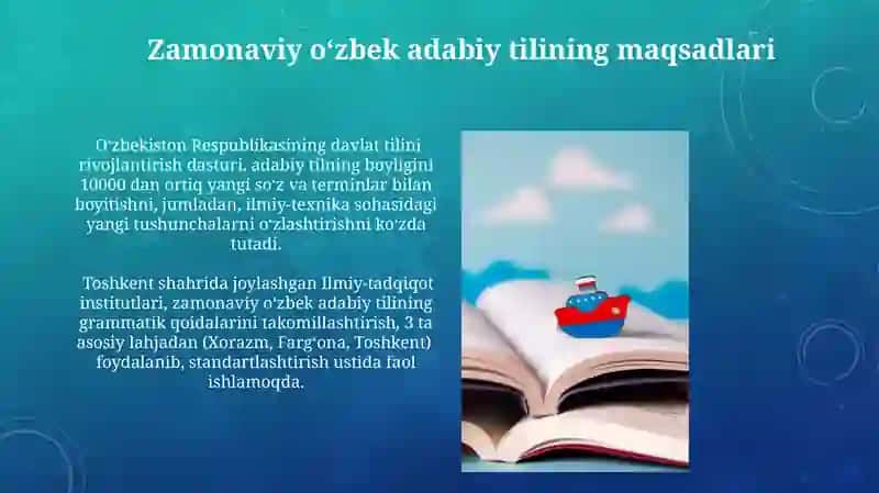 Zamonaviy oʻzbek adabiy tilining maqsad va vazifalari 3
