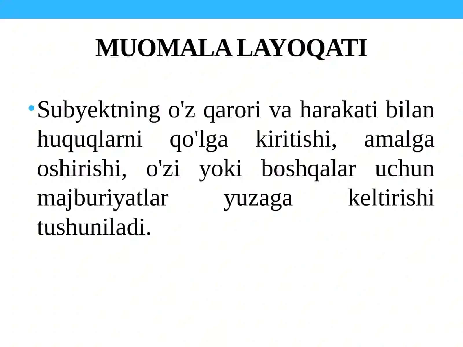 Ma'muriy huquq subyektlari: jismoniy va yuridik shaxslar va ma'muriy organlar 3