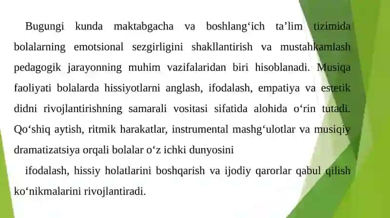 Musiqa yordamida bolalarda emotsional sezgirlikni oshirish 3
