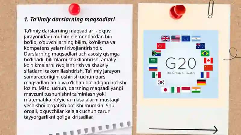 Ta'limiy va nazorat darslarini tashkil etish 3