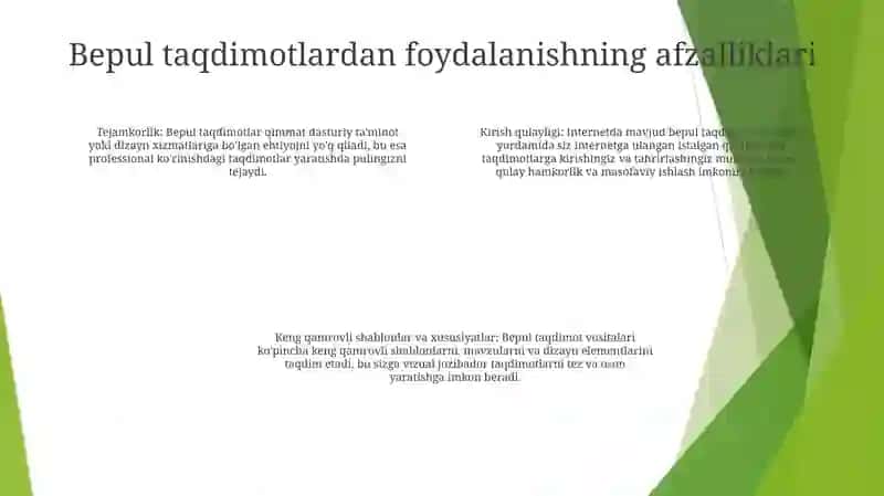 Tekin Taqdimotlar 3