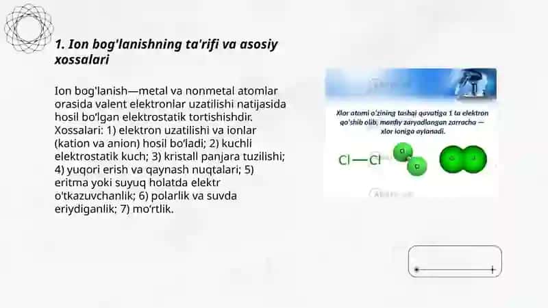 Ion bog'lanishlar 3