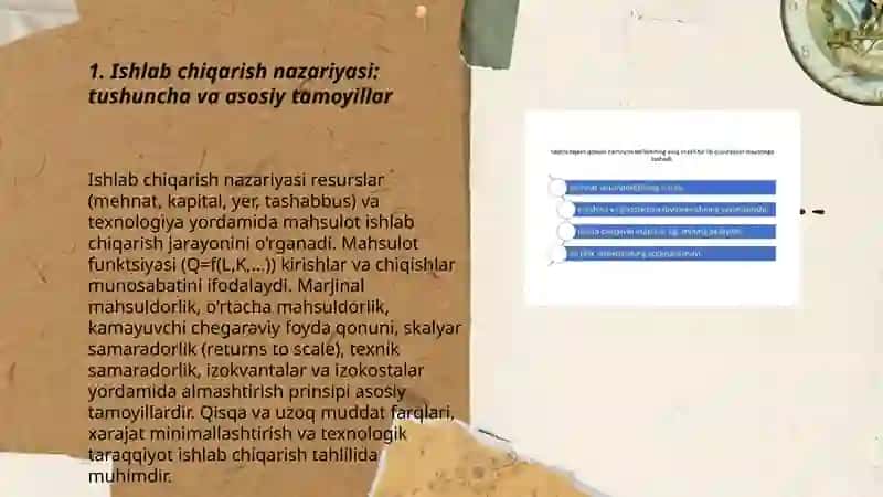 Ishlab chiqarish nazariyasi 3