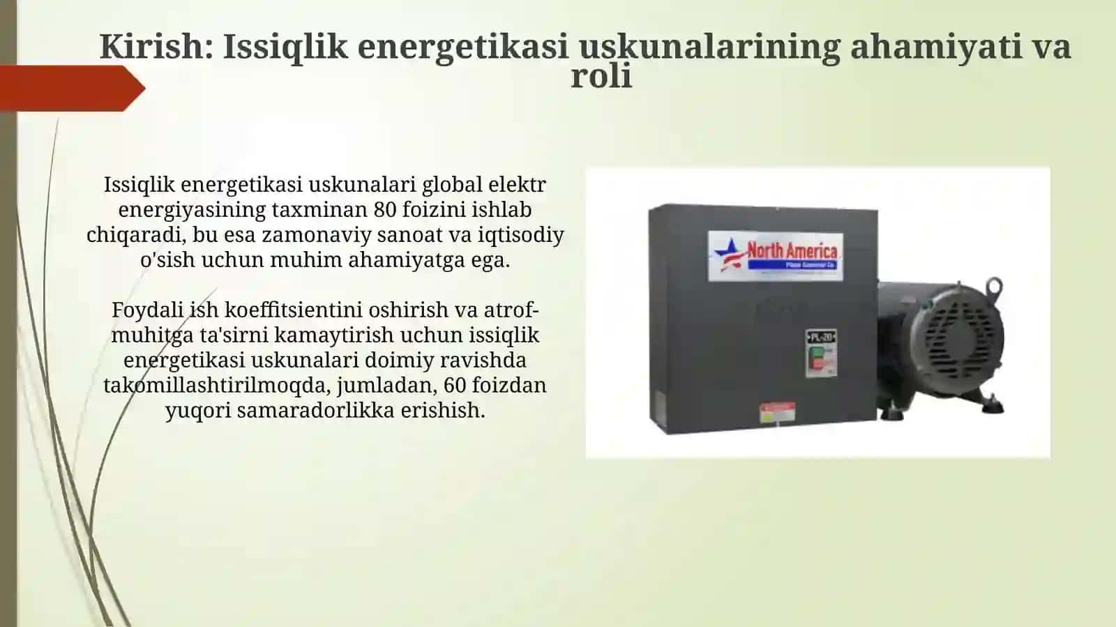 Issiqlik energetik qurilmalarining tarixi va rivojlanish tendensiyalari 3