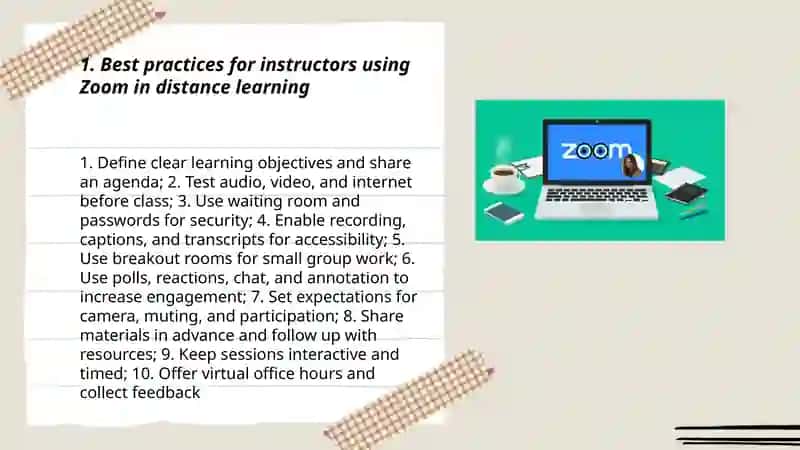 Distance learning - Zoom app 3