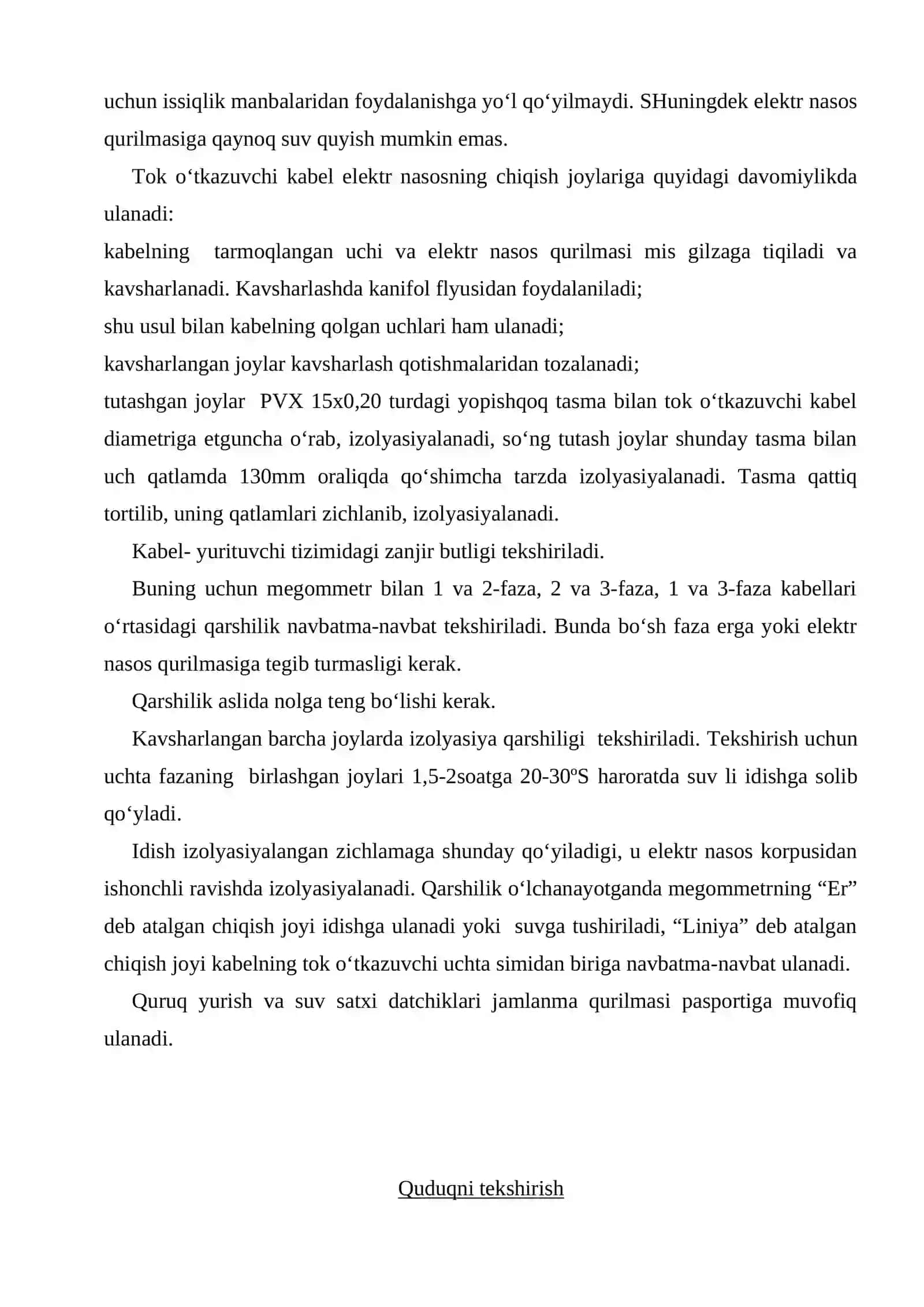 Quduqqa nasos kuch jixozini tanlash 3