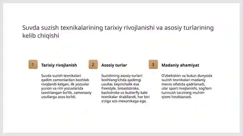 Suzish usullarining texnikasini oʻrganish 3