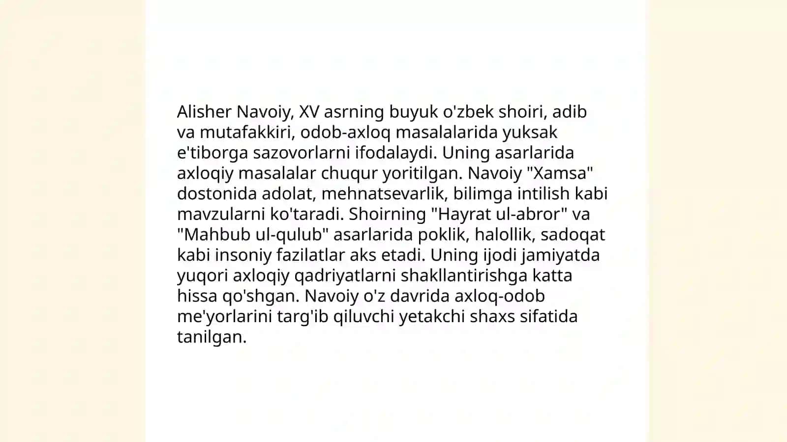 Alisher Navoiyning hikmatlari--odob-axloq xazinasi 3