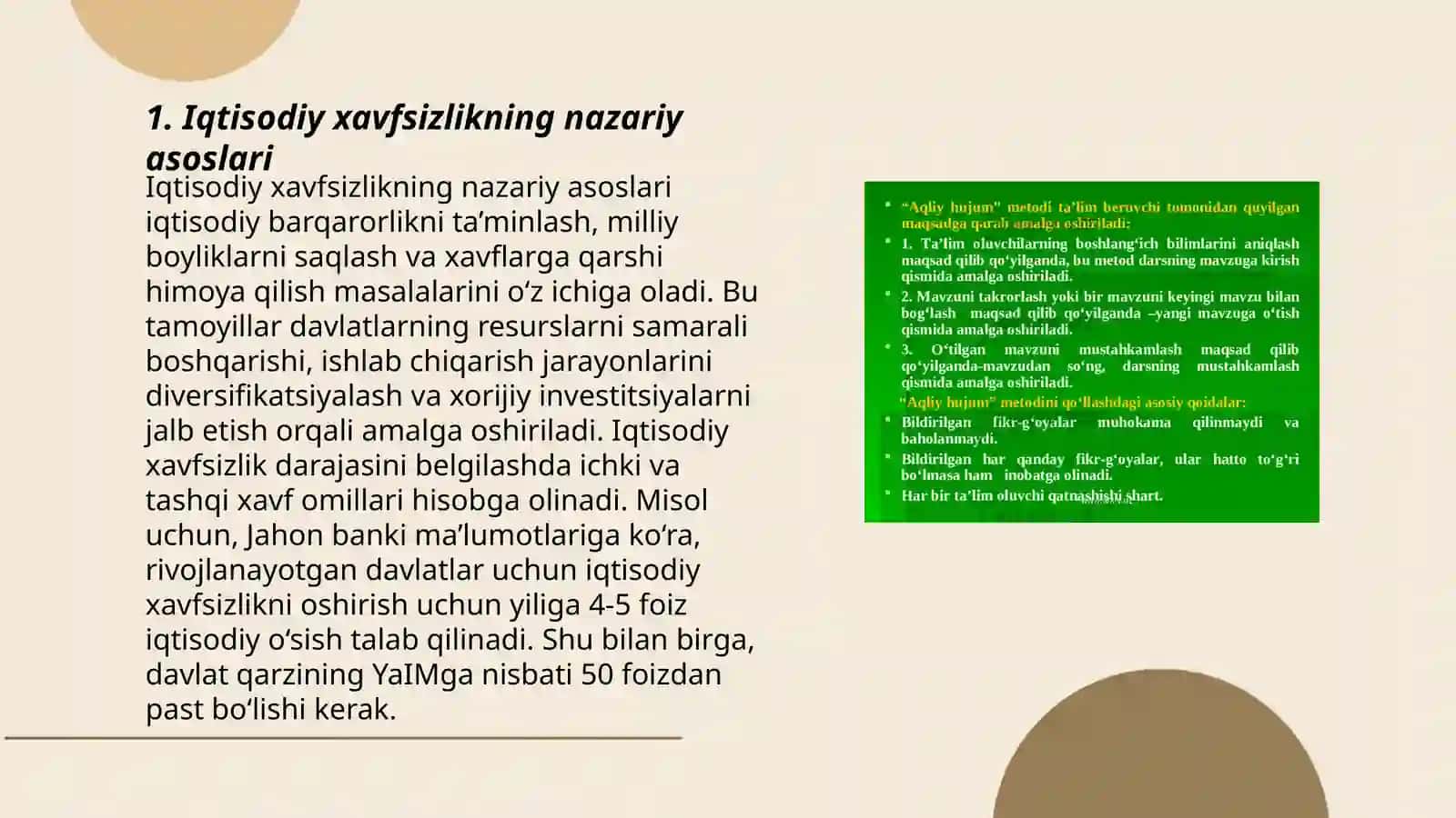 Iqtisodiy xavfsizlikning nazariy asoslari 3