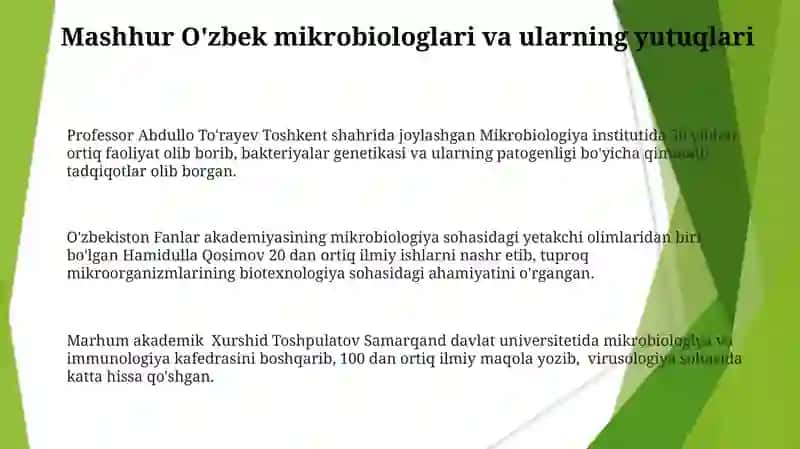 Mikrobiologiya va Parazitologiya Rivojlanishiga Jahon Olimlarining Hissa Kiritganligi 3