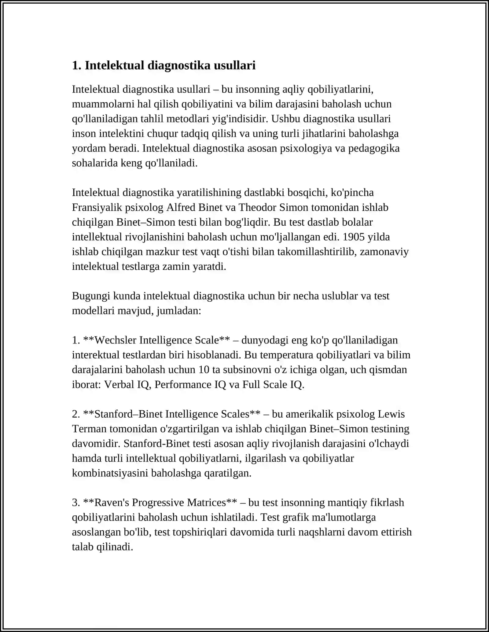 INTELEKTUAL DIAGNOSTIKASI J.PIAJENING INTEKEKT OPERATSIONAL TALIMOTI1 3