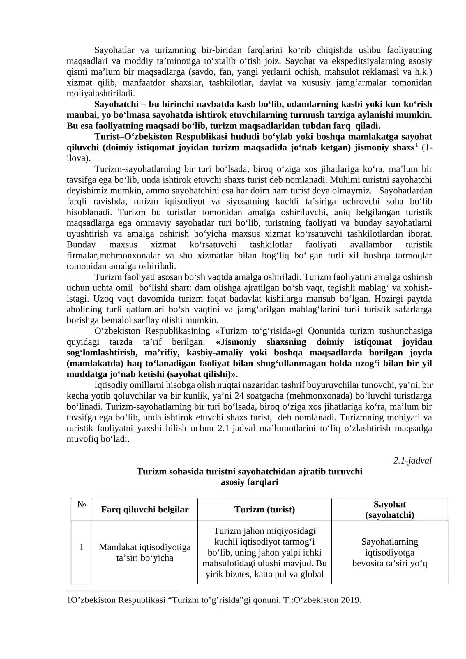 SAYOHATCHI VA TURIST HAQIDAGI TUSHUNCHALARNING MOHIYATI 3