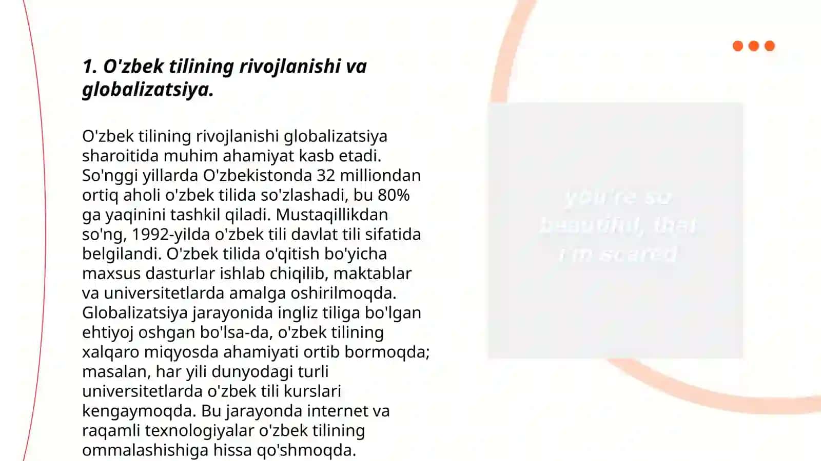 O'zbek tilining rivojlanishi va globalizatsiya 3